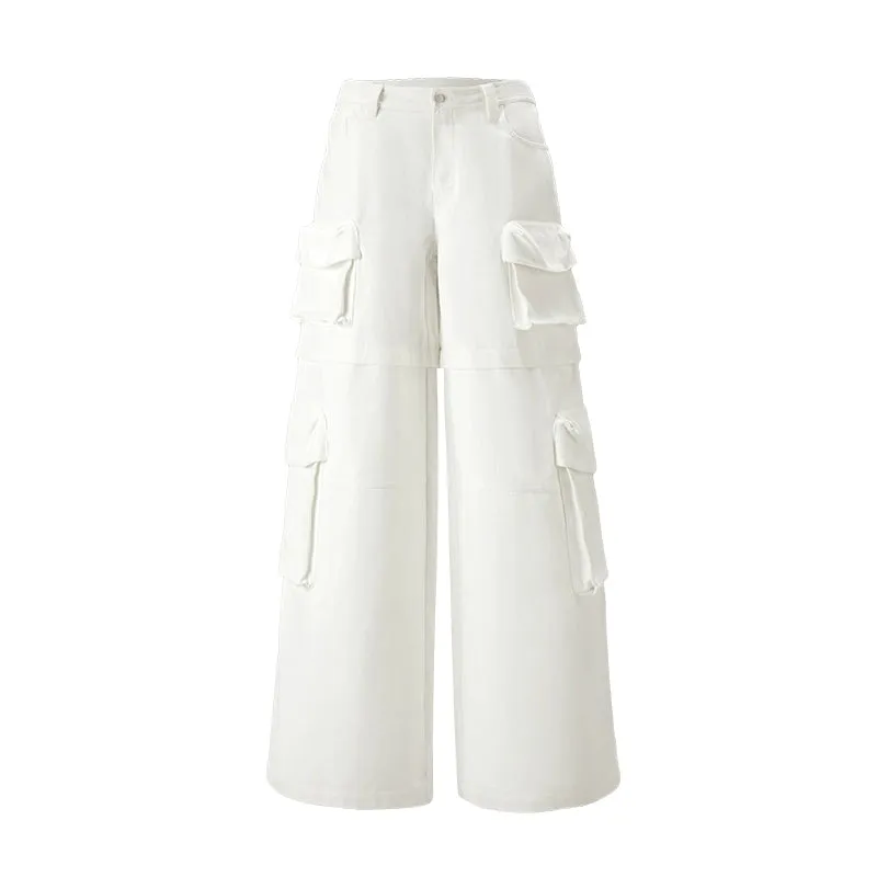 Wide-Leg Cargo Pants