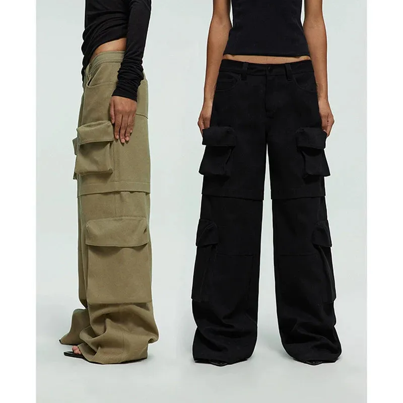Wide-Leg Cargo Pants
