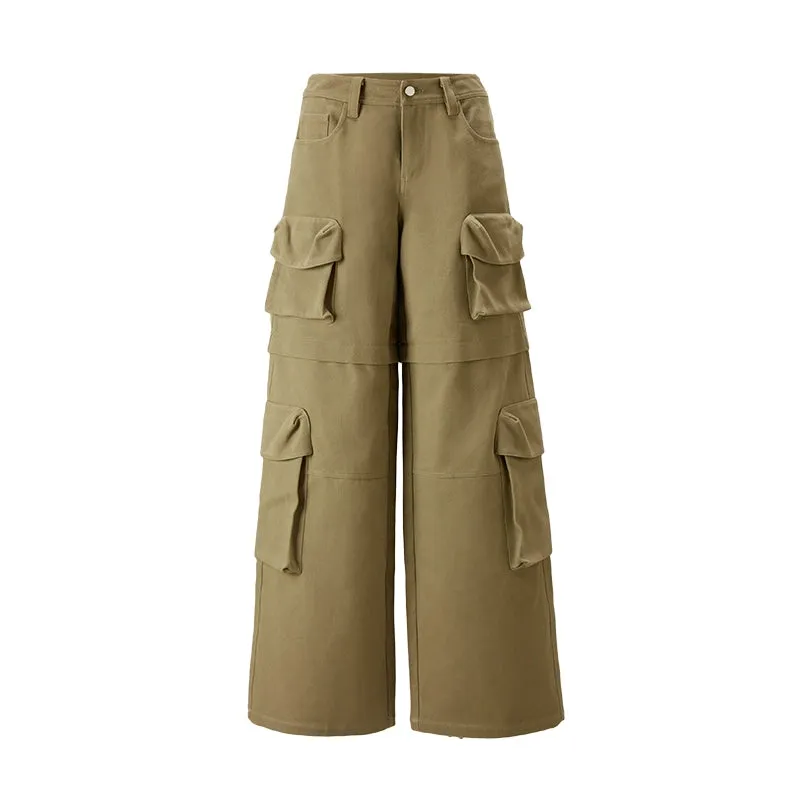 Wide-Leg Cargo Pants