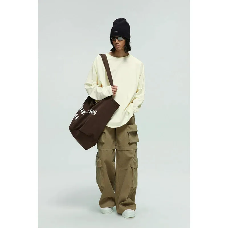 Wide-Leg Cargo Pants