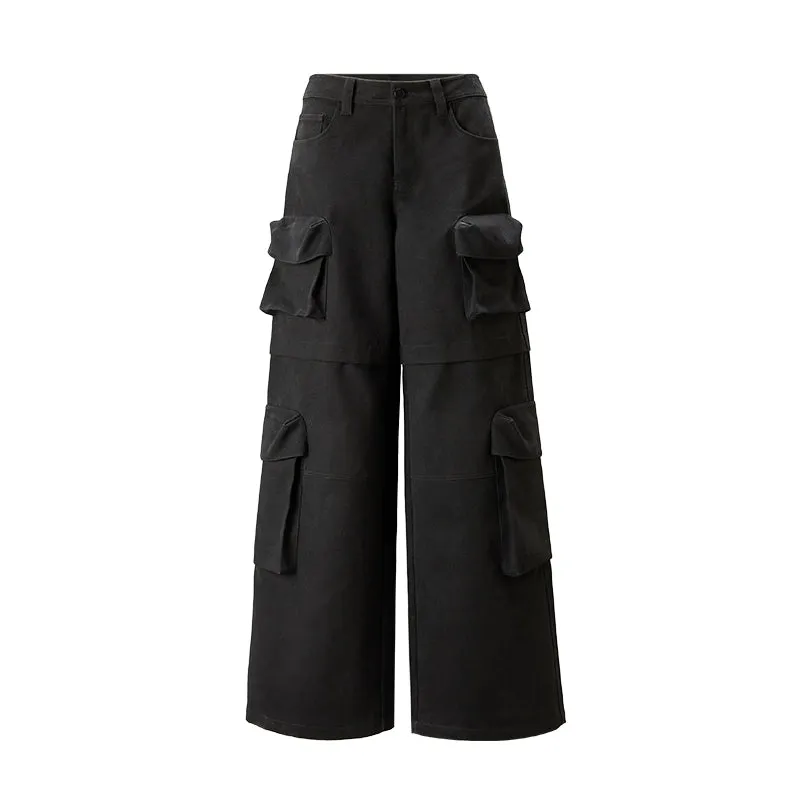 Wide-Leg Cargo Pants