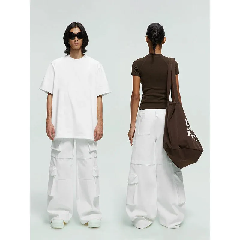 Wide-Leg Cargo Pants