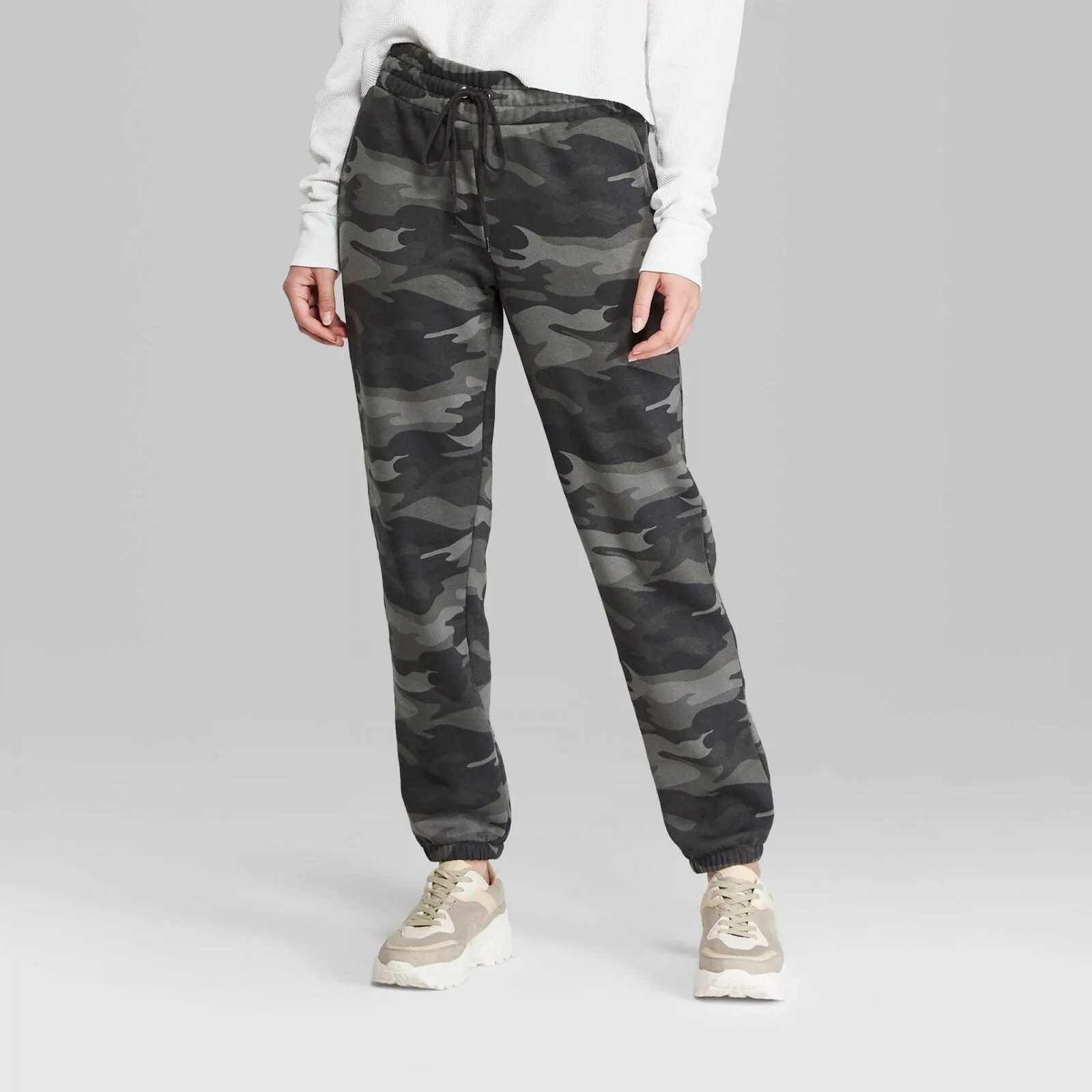 Wild Fable Camo Print High-Rise Vintage Jogger Sweatpants